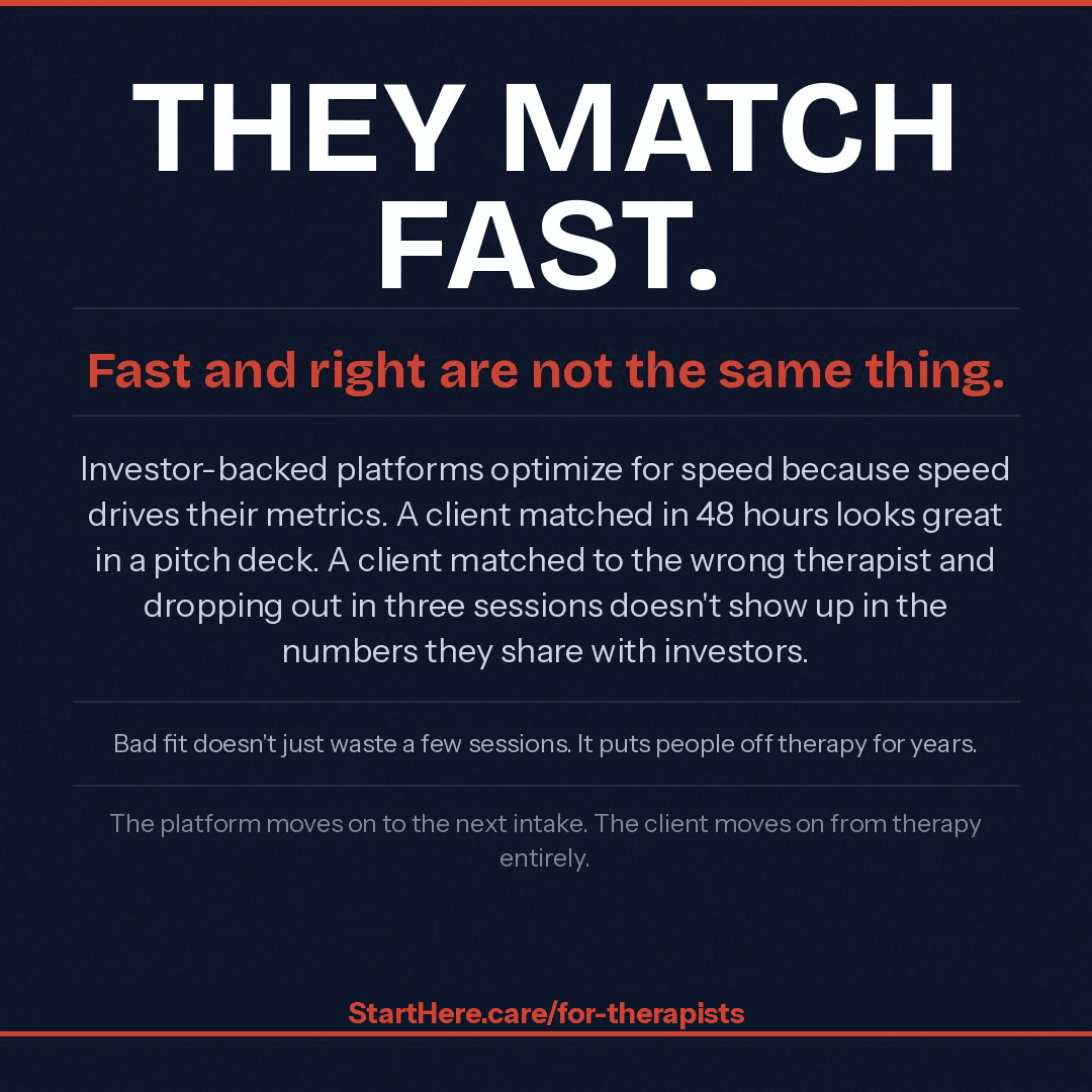 They match fast. Fast and right are not the same thing.