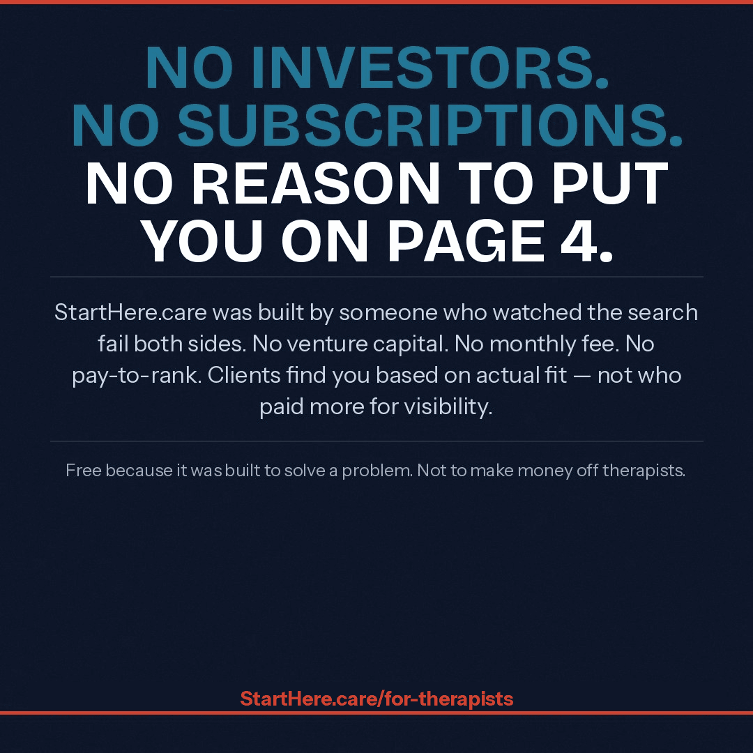No investors. No subscriptions. No reason to put you on page 4.