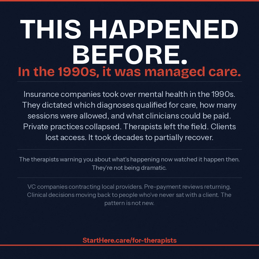 This happened before. In the 1990s, it was managed care.