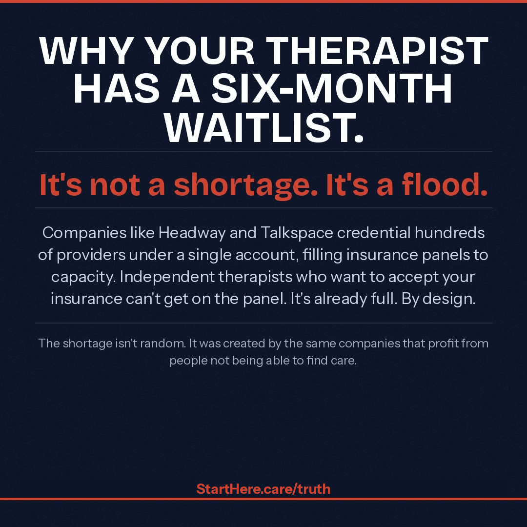 Why your therapist has a six-month waitlist.